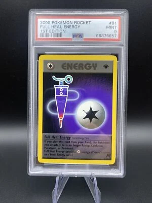 PSA 9 Pokemon 2000 Team Rocket 1st Edition Full Heal Energy #81 - Image 1 of 2