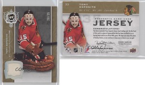 2007-08 Upper Deck The Cup Gold Jerseys /25 Tony Esposito #77 HOF
