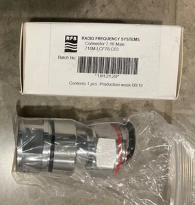 Radio Frequency Systems 7-16 Din Male Connector for 7/8" Cable 716M-LCF78-C03 - Picture 1 of 4