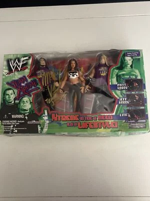 Figuras de acción WWF Jakks Team Xtreme Lita & The Hardy Boyz Jeff & Matt Hardy WWE Foto 1 de 4