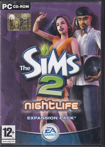 THE SIMS 2 NIGHTLIFE EXPANSION PACK PC Retro Game Completo M10105 - Foto 1 di 3