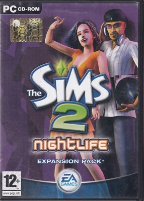 THE SIMS 2 NIGHTLIFE EXPANSION PACK PC Retro Game Completo M10105 - Immagine 1 di 3