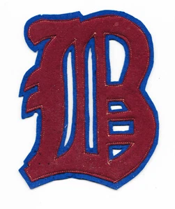 CHENILLE PATCH VARSITY LETTERMAN LETTER B BOSTON RED SOX BRAVES 6.25" BRONCOS - Picture 1 of 1