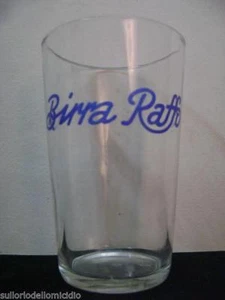 Bicchiere birra raffo scritta corsivo blu anni 50 vintage modernariato - Imagen 1 de 5