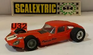 SLOT CAR SCX SCALEXTRIC EXIN C-34 JAGUAR E TYPE #7 ROJO CLARO PREPARADO PALAU - Foto 1 di 6