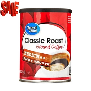 Classic Medium Roast Naturally Caffeinated Ground Coffee, 9.6 oz - Picture 1 of 3