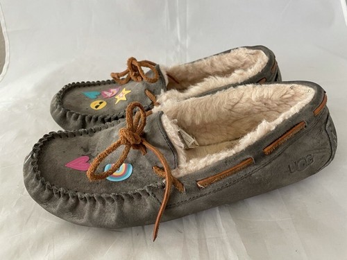 Ugg ciabatte da barca donna Dakota grigio mocassino stringate mocassino pelle 7 euro 38