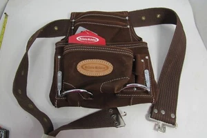 McGuire-Nicholas 11" Carpenter's Pouch | Premium Leather Nail & Tool Belt - Picture 1 of 5