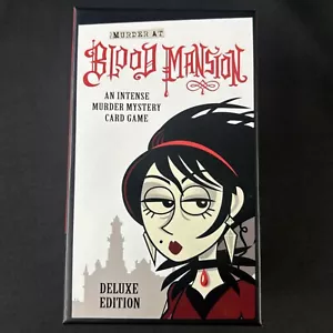 Murder at Blood Mansion Mystery Card Game Deluxe Edition Deduction & Bluffing - Picture 1 of 4