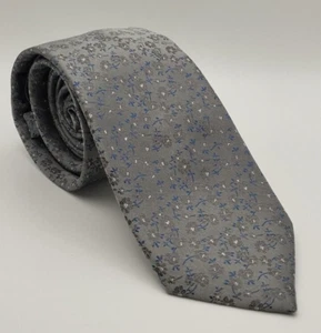 Corbata delgada floral gris patrón bordado F&F - Imagen 1 de 6