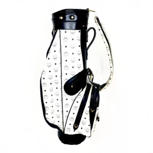 Vintage Authentic MCM Golf Bag 6 Way Divider Cart Bag All Over Print RARE - Picture 1 of 8