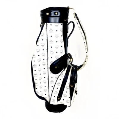 Vintage Authentic MCM Golf Bag 6 Way Divider Cart Bag All Over Print RARE - Image 1 of 4