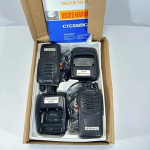 Paquete de 2 walkie talkies profesionales eSynic 3 km/1,8 millas - recargables - probados - LEER - Imagen 1 de 15
