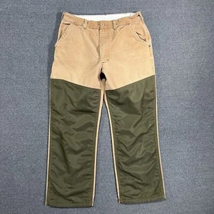 VTG SafTBak Hunting Pants 32x28 Tan Double Knee Brush Guard USA Made Outdoor - Picture 1 of 8