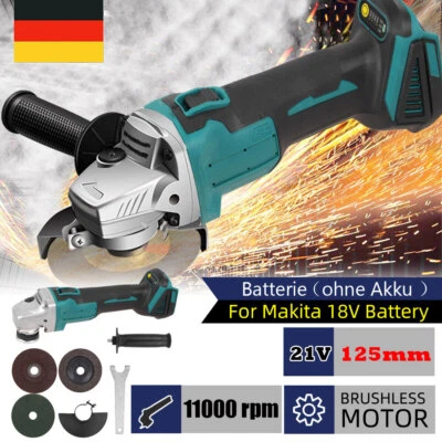 ACELECTRONIC 125mm Winkelschleifer Akku Trennschleifer Schleifmaschine Flex Für Makita 18V