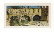 Historical Buildings Trade card 1964. Pulteney Bridge, Bath, Somerset