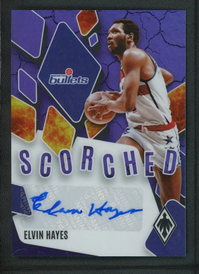 2023-24 ELVIN HAYES 46/75 AUTO PANINI PHOENIX SCORCHED AUTOGRAPHS - Image 1 of 2