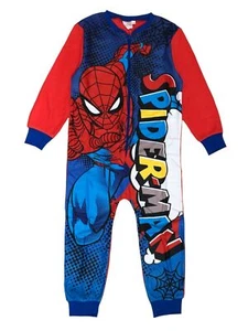 Pijama de una pieza Spiderman 1Onesie Marvel para niños Edad 18 meses-10 años - Imagen 1 de 54