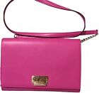 Kate Spade Pink With Gold Embellishments Clutch/Crossbody Leather Purse