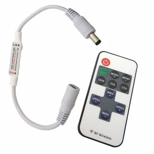 LED Funk Dimmer + Fernbedienung gekoppelt stufenlos dimmen Streifen Leuchtmittel - Bild 1 von 3