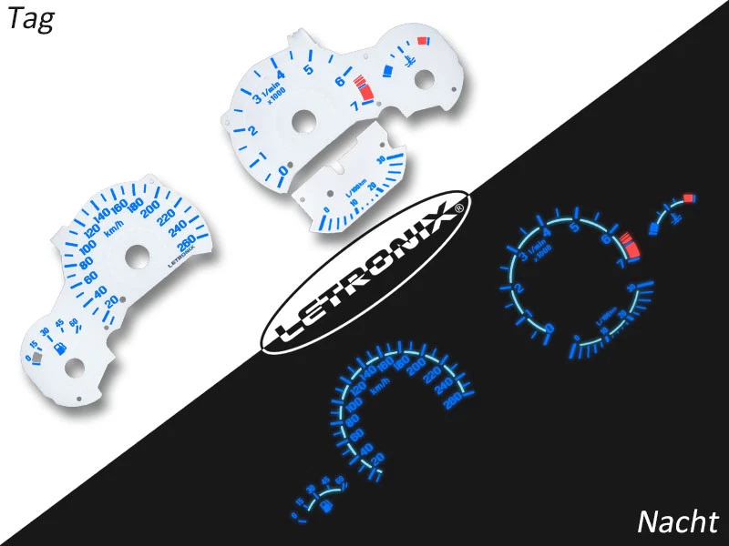 Plasma Tacho Tachoscheiben EL-Dash passend für BMW E36 Z3 20-260kmh 7000K S - Bild 1 von 1