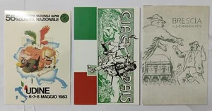 ALPINI ADUNATA-LOTTO 3 CARTOLINE-C25-187 - Picture 1 of 1