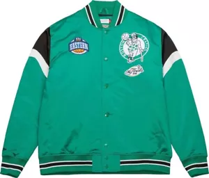 Mitchell & Ness Boston Celtics NBA Heavyweight Satén Chaqueta - Universidad - Imagen 1 de 5