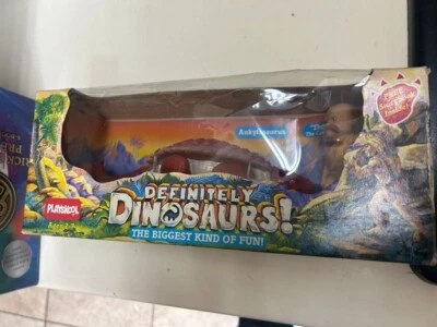 Playskool 1987 Definitely Dinosaurs Ankylosaurus & Thrax The Cavester EN CAJA Foto 1 de 3