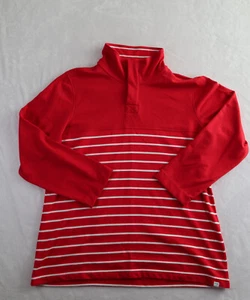 Regatta Shirt Womens UK 16 Red Striped Collared Long Sleeve - Picture 1 of 8