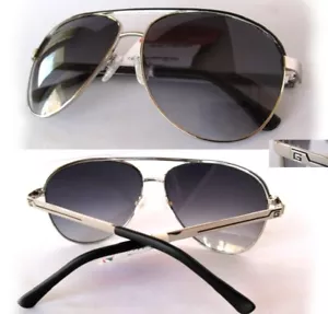 NWT GUESS Mens Sunglasses GF0172 Silver-Black/Gray $80 - Picture 1 of 8