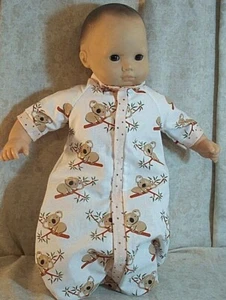 Doll Clothes Baby Made 2 Fit American Girl 15" Bitty Sleeper Sack Koala Bears - Picture 1 of 1