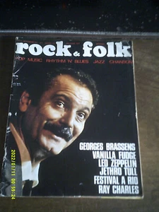 REVUE ROCK AND FOLK NOVEMBRE 1969 N 34 BRASSENS LED ZEPPELIN JETHRO TULL - Imagen 1 de 1
