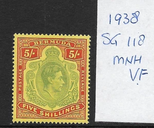 BERMUDA @ 1938 SG 118A   PALE GREEN  MNH V.F    NICE PRICED @GB1761 - Picture 1 of 2