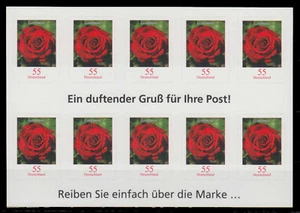 Federal Republic Folienblatt RC 7 55 Ct. Garden Rose, Duftmarke Mint - Picture 1 of 1