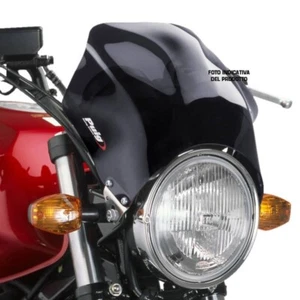 PARE-BRISE UNIVERSEL PUIG POUR TRIUMPH THRUXTON 1200 RS 2020 > 2024 FUME FONCE - Photo 1/1