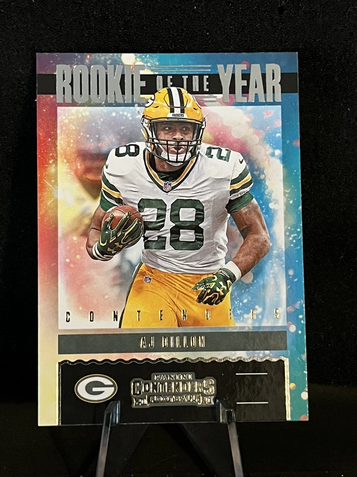 2020 Panini Rookie Of The Year Contenders AJ Dillon #RY-AJD Packers - Image 1 of 1