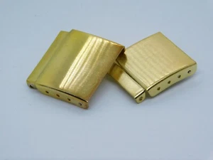 ALANS WATCH BRACELET EXTENDER SPECIAL 18 mm GOLD TONE WATCH CLASP EXTENDER - Picture 1 of 9