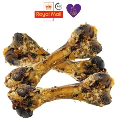 STEP INTO PETS WORLD Roast Roasted Pork Pig Bones Dog Treat Chew Premium Quality 100% Natural