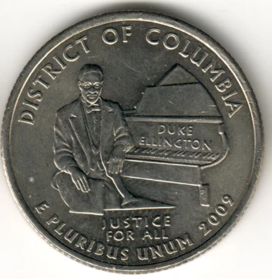USA - 2009D - Washington ¼ $ - District of Columbia - Rare - #13360 - Image 1 of 2
