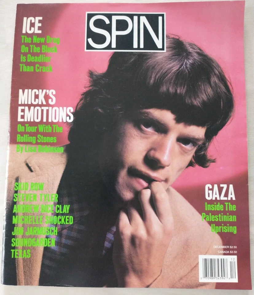 SPIN MAGAZINE DECEMBER 1989 ON TOUR WITH THE ROLLING STONES BY LISA ROBINSON - Image 1 of 1