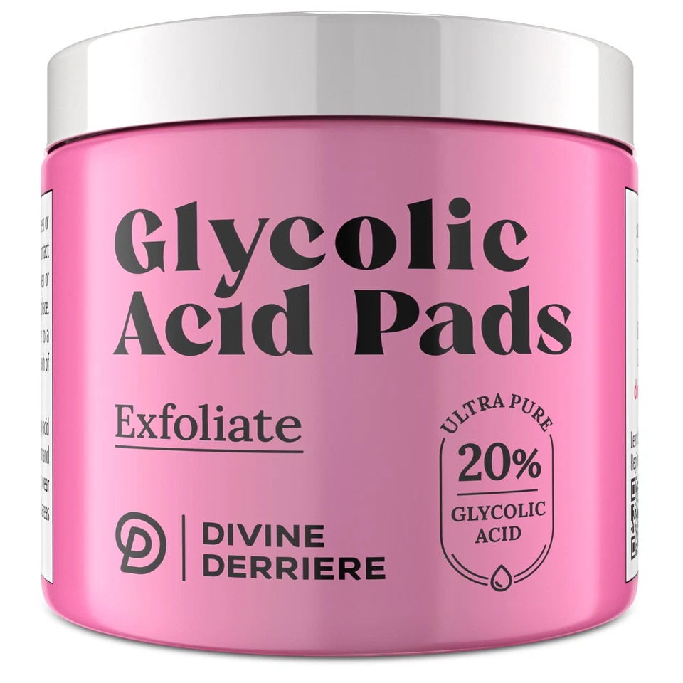 Glycolic Acid 20 Resurfacing Pads With Vitamins B5 C & E Green Tea 50ct