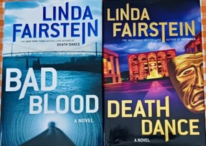 Two HB Books by Linda Fairstein: Bad Blood & Death Dance - Picture 1 of 2