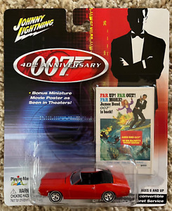 Johnny Lightning James Bond 40th - Red Cougar  - On Her Majesty's Secret Service