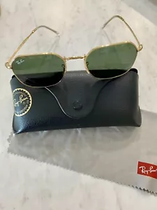 Ray-Ban Jim RB3694 Sonnenbrille goldfarbenes Gestell grüne Gläser Unisex 001/31 53-20 145 3N - Bild 1 von 11