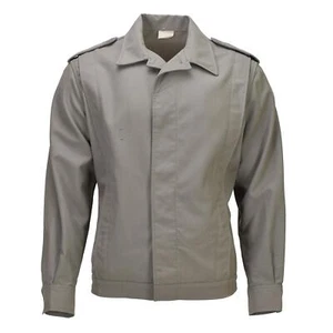 Original French Military Classic Jacket Pleated Elasticated hemline Grey - Picture 1 of 10