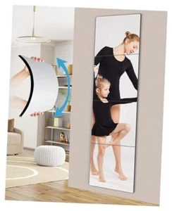 Unbreakable Full Length Wall Mirror Tiles,Shatterproof Mirror for Kids Extra - Picture 1 of 8