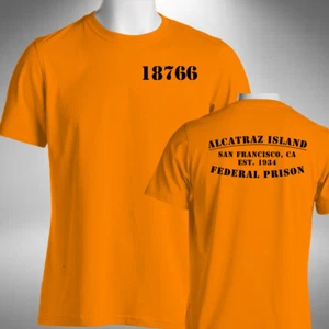Alcatraz Island T-Shirt Funny Halloween Prison Fancy Dress - Picture 1 of 2