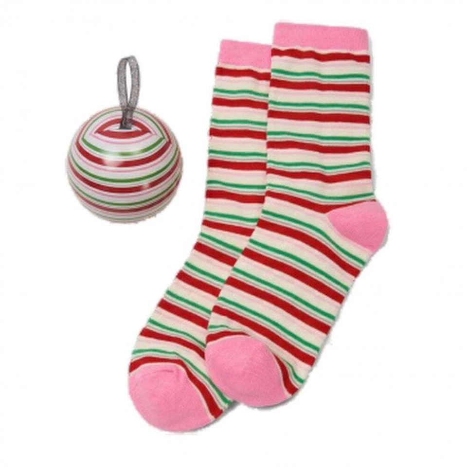 Calcetines naturales Hatley Candy Cane para dama BA7STRI158 Foto 1 de 1