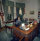PRESIDENT JOHN F KENNEDY AT HIS DESK 8X10 GLOSSY PHOTO IMAGE #1