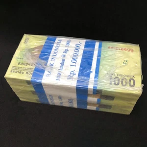 INDONESIA 1000 Rupiah X 1000 PCS 2016 2017 2018 P-154 Brick UNC - Picture 1 of 3